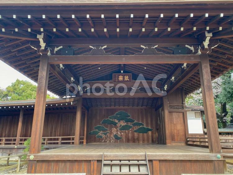 靖国神社の能舞台 靖国神社,能舞台,能楽堂の写真素材