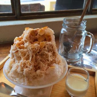 Photo, shaved ice, caramel, source, 