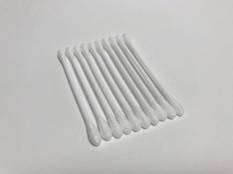 綿棒1 綿棒1 綿棒,白,10本の写真素材
