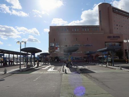 JR奥羽本線 弘前駅 jr奥羽本線,弘南鉄道弘南線,弘前駅の写真素材