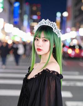 地雷系女子・憂鬱な深夜の緑子さん 地雷系女子・憂鬱な深夜の緑子さんの写真