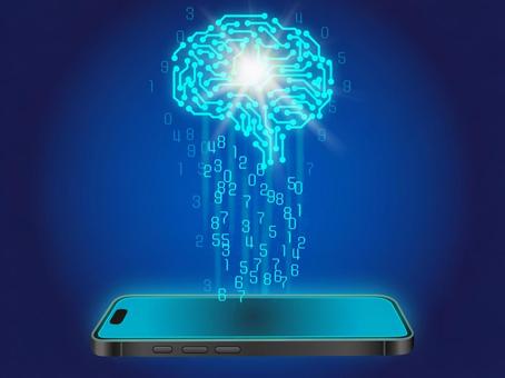 人工知能とスマートフォン 人工知能とスマートフォン スマホ,スマートフォン,電子機器の写真素材