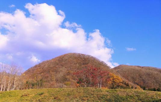 晩秋の奥大山の紅葉 晩秋の奥大山の紅葉 奥大山,晩秋,秋の写真素材