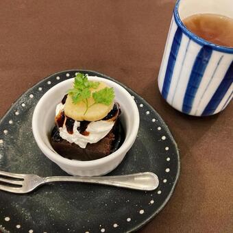 和デザート カフェ,昼休み,癒しの写真素材