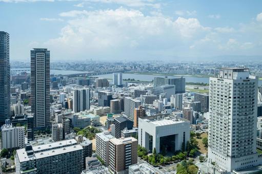 大阪のビル 大阪のビル ビル,ビル群,街並みの写真素材