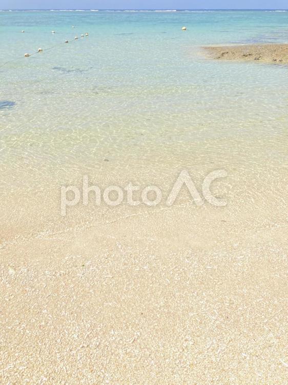 きらめく海と白い砂浜 タグ,海,南国の写真素材