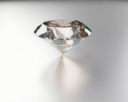 輝くダイヤモンドの白背景３Dレンダリング ダイアモンド,宝石,ダイヤモンドの写真素材