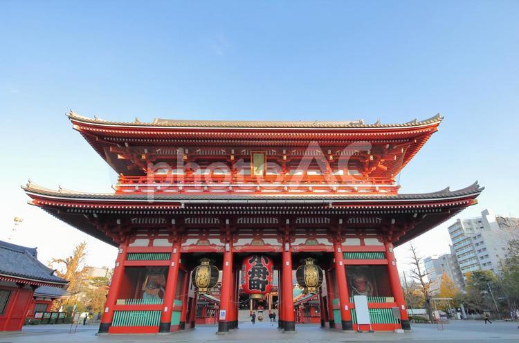 東京　浅草の浅草寺 日本,東京,東京都の写真素材