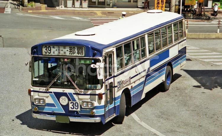 三菱ふそう　レトロバス　２００３年 大型バス,バス,路線バスの写真素材