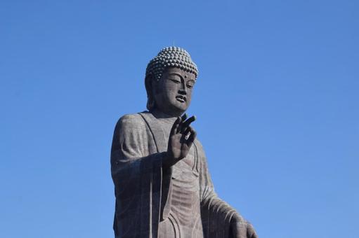 牛久大仏 世界最大のブロンズ立像 牛久大仏,牛久の大仏,大仏の写真素材