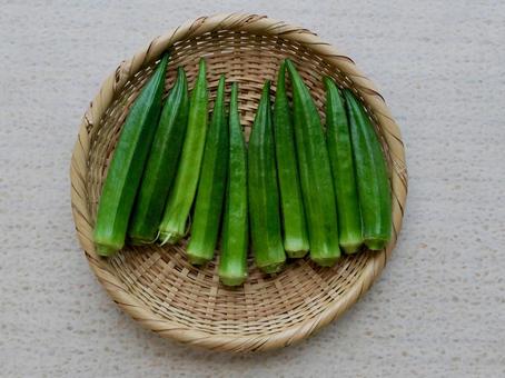 オクラ オクラ 野菜,食材,食べ物の写真素材