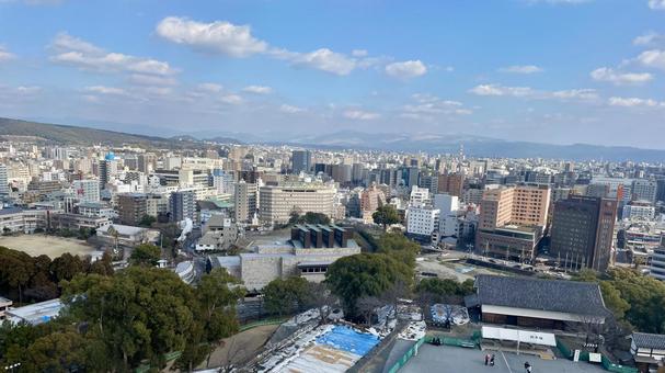 熊本城からの景色 熊本城からの景色の写真