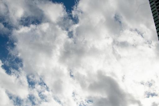 千里中央の秋空 千里中央の秋空 秋空,秋晴れ,千里中央の写真素材