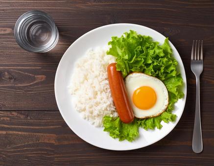 彩り朝ごはんの写真