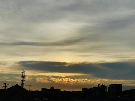 夕日 夕日の写真