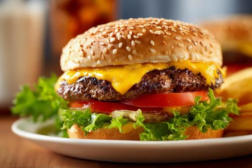 美味しそうなハンバーガー 美味しそうなハンバーガーの写真