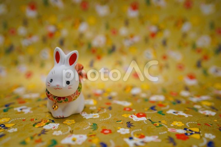 うさぎ年のお正月素材（卯年年賀状） うさぎ年,お正月,年賀状の写真素材