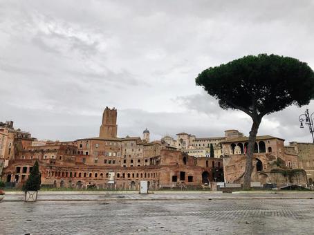 イタリア、ローマの街並みと建物 イタリア、ローマの街並みと建物の写真