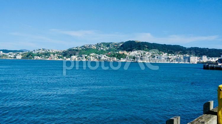 ウェリントの海と街 風景,自然,旅の写真素材