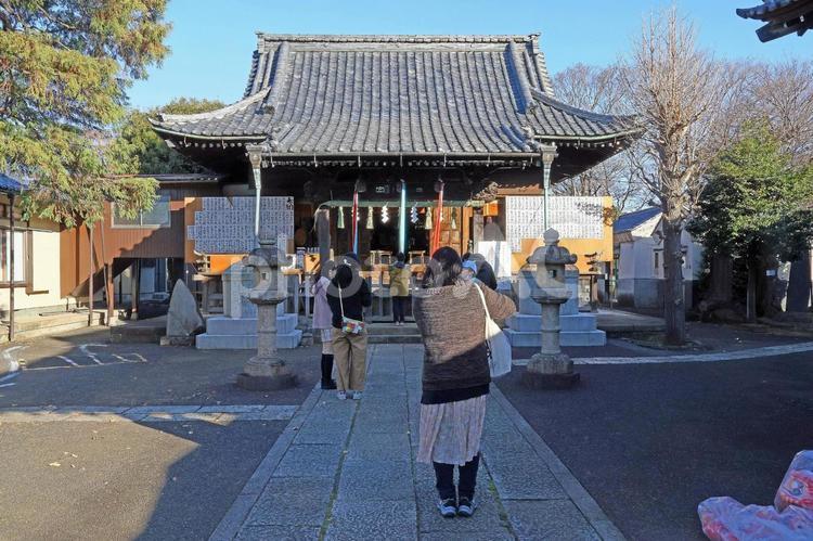 赤塚諏訪神社（板橋） 赤塚諏訪神社,千葉自胤,赤塚城鬼門除けの写真素材