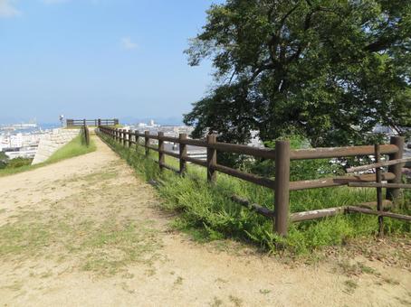 丸亀城 三の丸 東張出石垣 丸亀城 三の丸 東張出石垣 丸亀城,現存天守,高石垣の写真素材