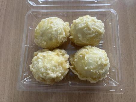 天ぷらまんじゅう 天ぷらまんじゅう 饅頭,天ぷら,和菓子の写真素材