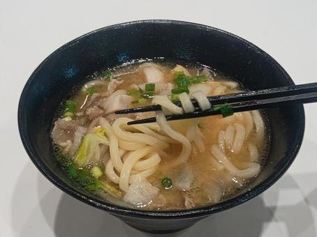 酒粕味噌うどん 酒粕味噌うどん,うどん,味噌の写真素材
