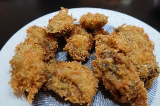 自家製カキフライ（アップ） カキ,フライ,牡蠣の写真素材