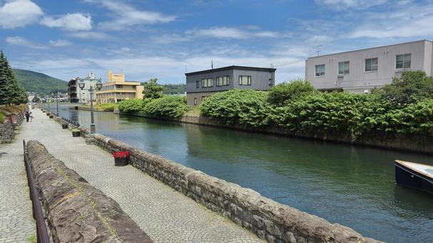 小樽市 小樽市 北海道,日本,街並みの写真素材