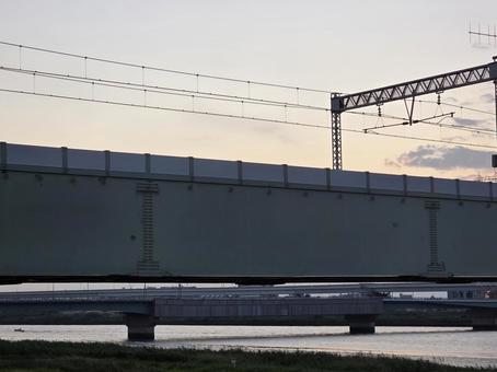 鉄橋 鉄橋 空,自然,天気の写真素材