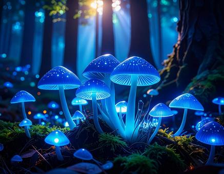 光るキノコ3 光るキノコ3の写真