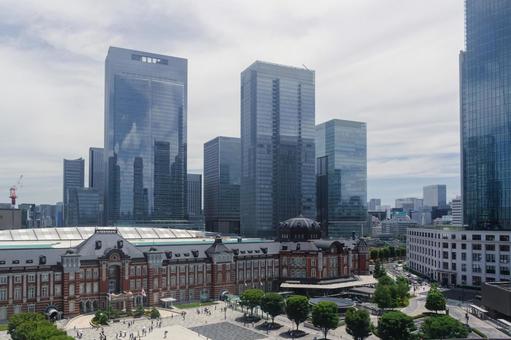 東京駅周辺の都市風景 東京駅周辺の都市風景 東京駅,風景,都市風景の写真素材