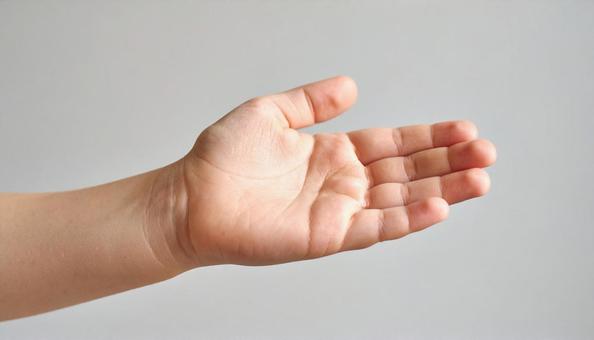 手のひら 男の子2 手のひら 男の子2の写真