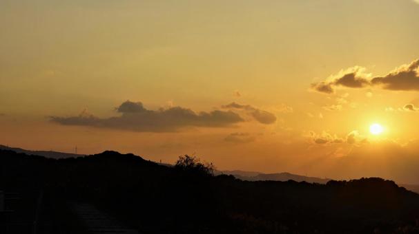 美しい夕焼け。 美しい夕焼け。の写真