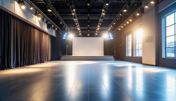 クールな照明のスタジオの写真