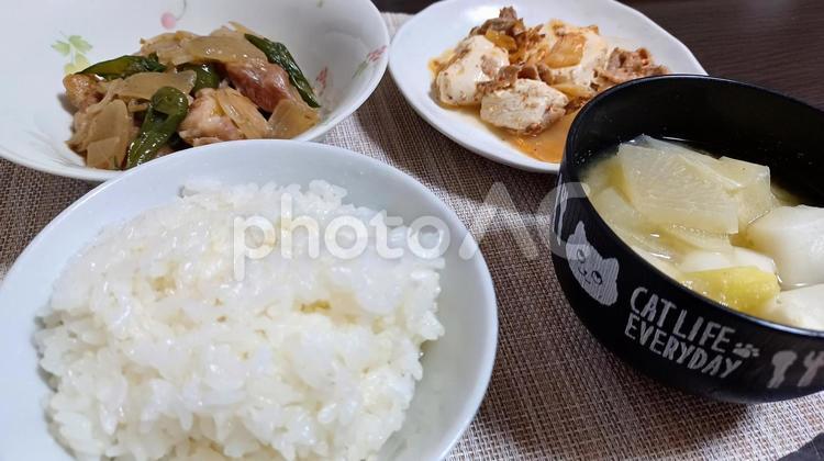 おうちごはん おうちごはん,夕飯,手作りの写真素材