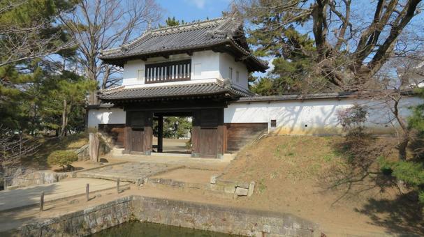 土浦城　本丸　太鼓櫓門 土浦城,亀城,太鼓櫓門の写真素材