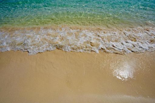 与那覇前浜の美しい海と白い砂浜 与那覇前浜,宮古島,沖縄の写真素材
