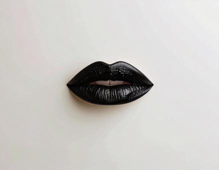 黒い唇のアート 黒い唇のアートの写真