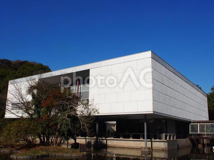 神奈川県立美術館 建物,有名建築,近代建築の写真素材