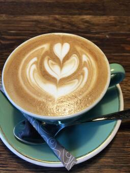 コーヒー コーヒー,カフェラテ,ラテアートの写真素材