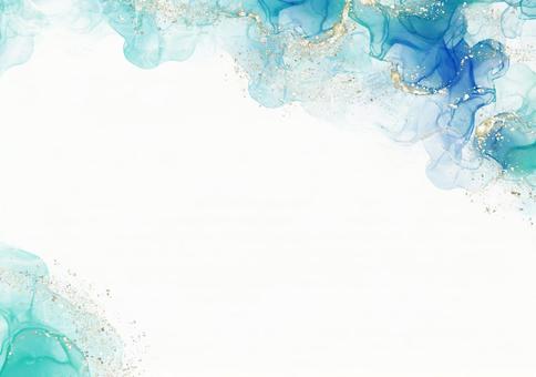 Background Texture Alcohol Ink Watercolor Art Lame Glitter Gold Powder Blue Emerald Blue Background Texture Alcohol Ink Watercolor Art Lame Glitter Gold Powder Blue Emerald Blue