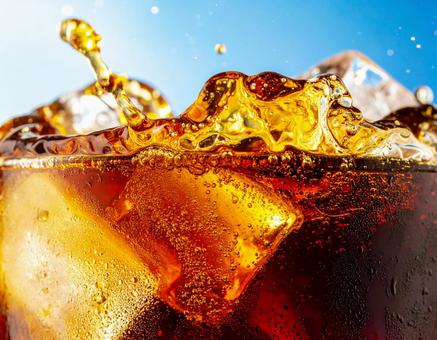 コーラのアップ コーラのアップの写真