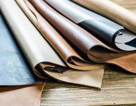 レザークラフトのための革の写真