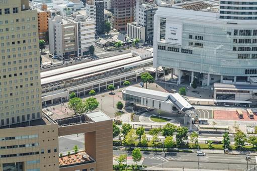 桜木町駅前の風景 桜木町駅,桜木町,駅前の写真素材