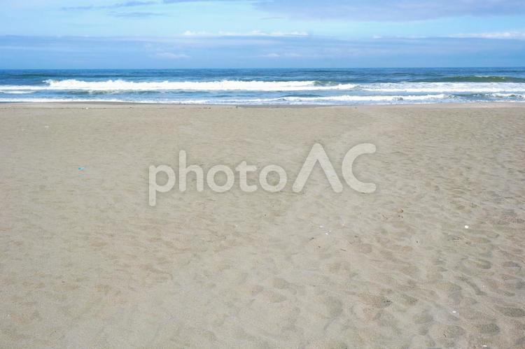 晴れた海。千葉の九十九里浜（白里海岸8） 白里海岸,千葉,うみの写真素材