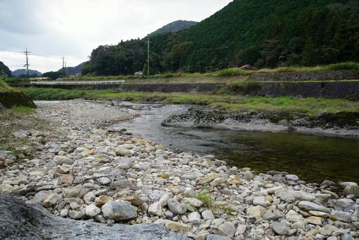 小川の風景 川,流れ,風景の写真素材