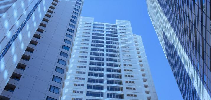 オフィスビル　バナー素材 ビル,ビジネス,仕事の写真素材