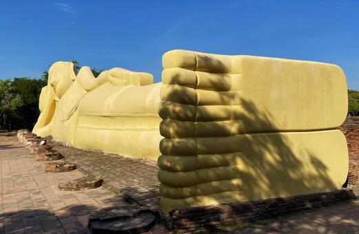 ワット・ロカヤスターラーム ワット・ロカヤスターラーム,寝釈迦仏,涅槃仏の写真素材