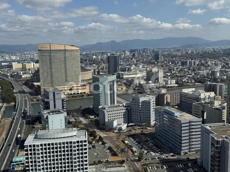 福岡の街並み 福岡,街並み,日本の写真素材